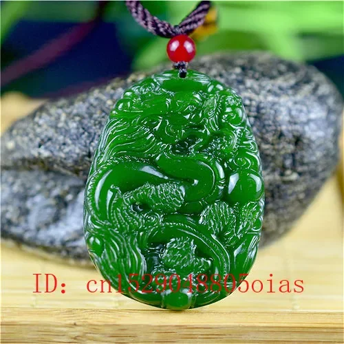 Men Accessories Jewelry - Naturale Verde Giada Cinese Del Drago