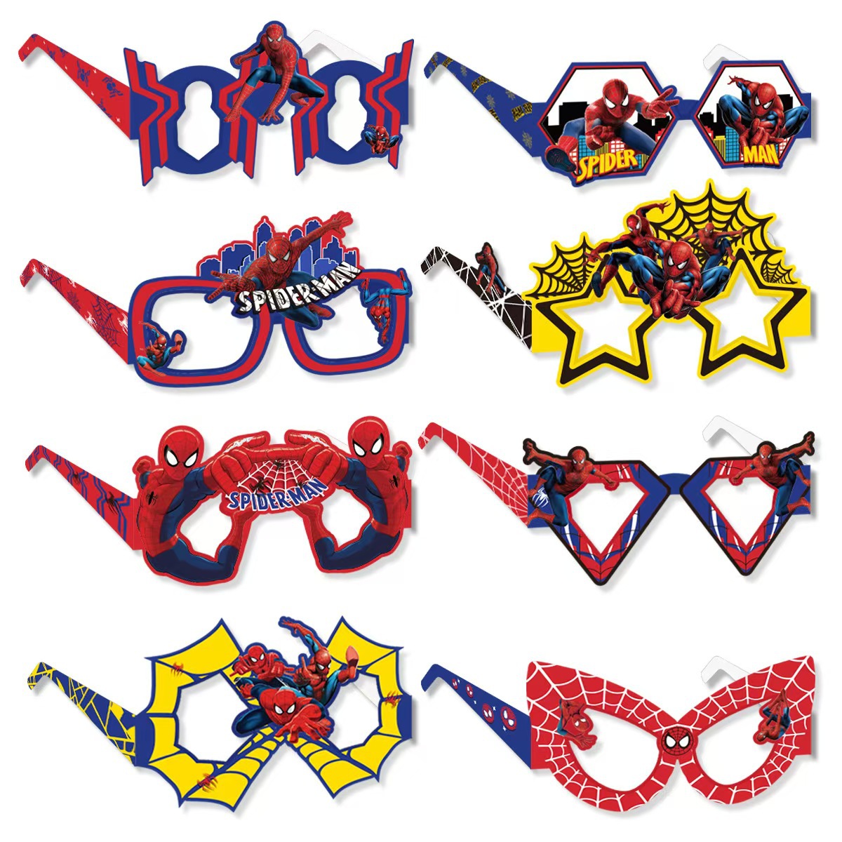 Men Accessories For Birthday Gift - 8 Occhiali di Carta Ecologici di