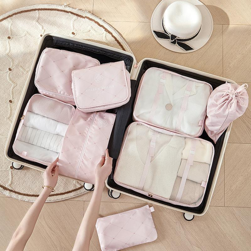 Men'S Accessories Wardrobe - 6pcs valigia Organizer imballaggio cubi Kit