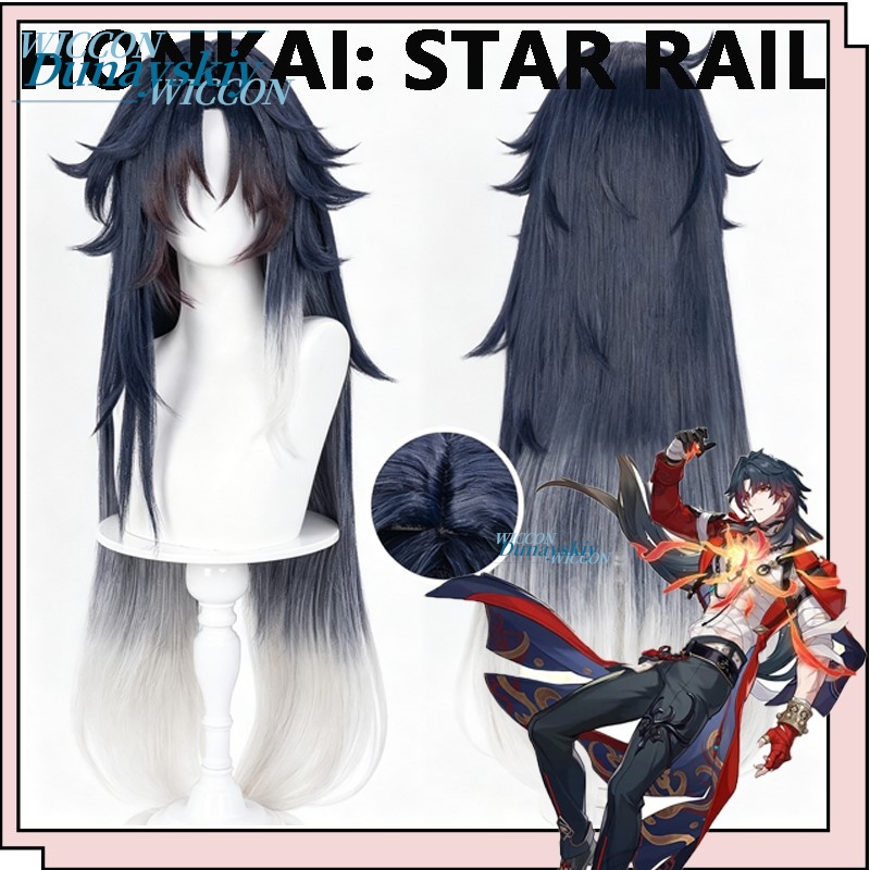 Men'S Accessories With Suits - Parrucca Mortenax Blade del Gioco Honkai