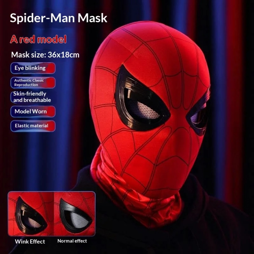 Men'S Accessories Clothing - Maschera di Spider-Man con Occhi Mobili,