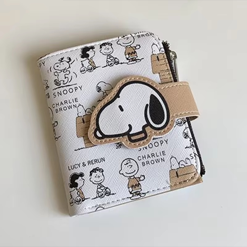 Men Accessories For Birthday Gift - Portamonete Corto Snoopy Anime Cartoon, Porta