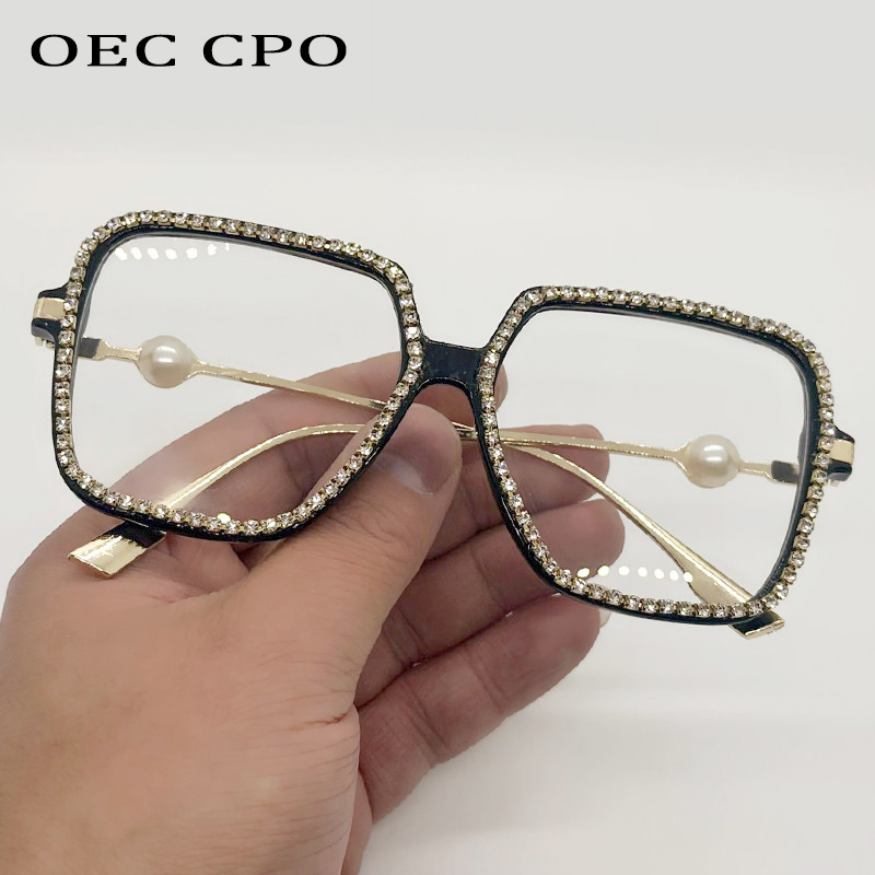 Men'S Accessories Trends 2025 - Montature per occhiali quadrati con diamanti