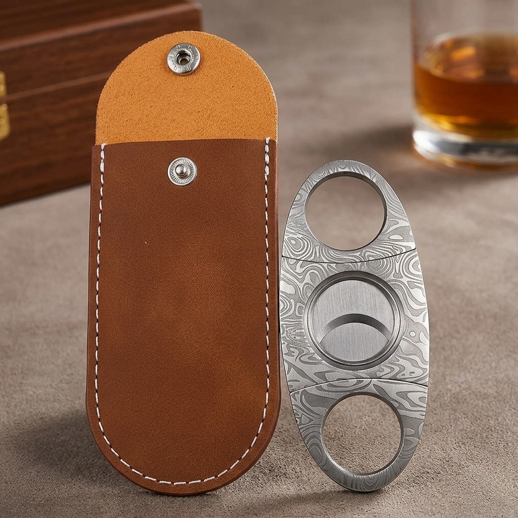 Cigar Cutter Set - Tagliasigari Manuale in Acciaio Inox, Strumento