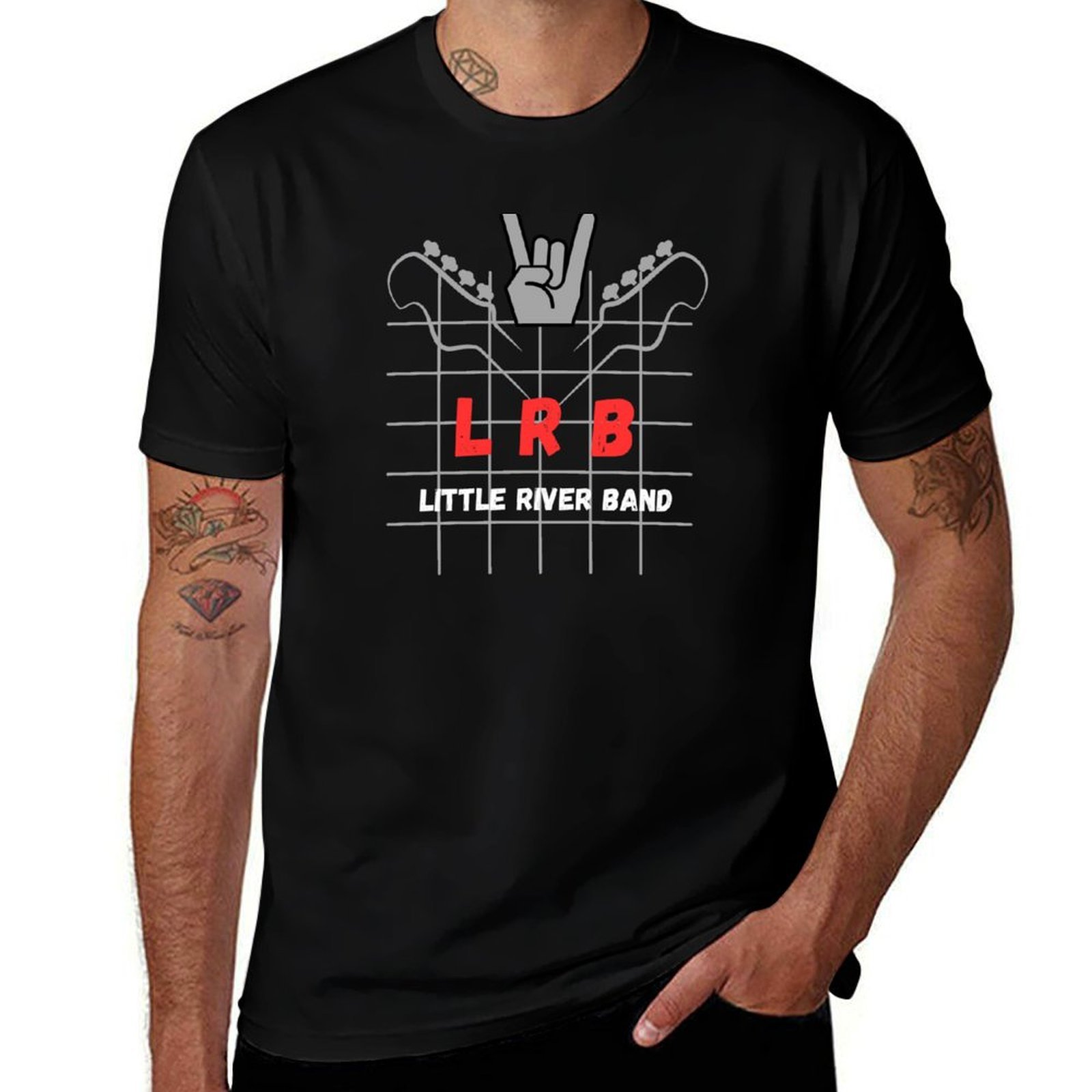 Men'S Accessories Wardrobe - Maglietta LRB-Little River Band per Concerti,