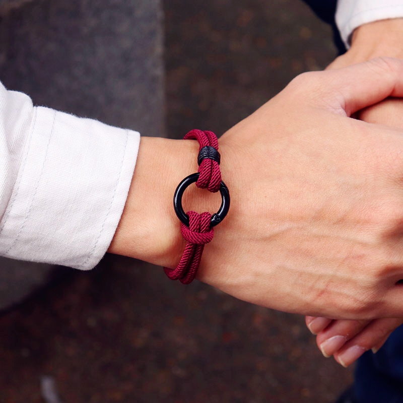 Men Accessories Ring And Bracelet - New Fahion Uomo Bracciale Corda Alpinismo