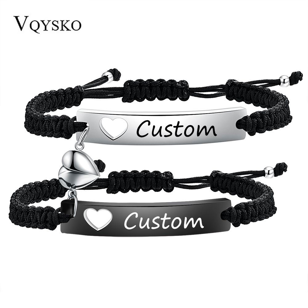 Men Accessories All - Set di braccialetti per coppia personalizzati