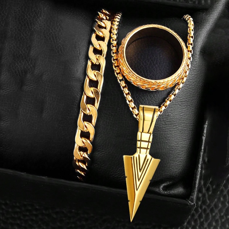 Set di Accessori Cross-Style:  - Men Accessories Ring And Bracelet recensione e prezzo