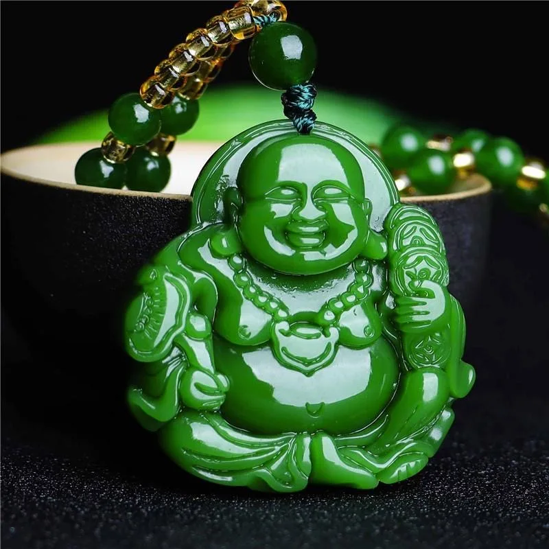 Cinese Verde Giada Buddha Mait - Men Accessories Jewelry recensione e prezzo