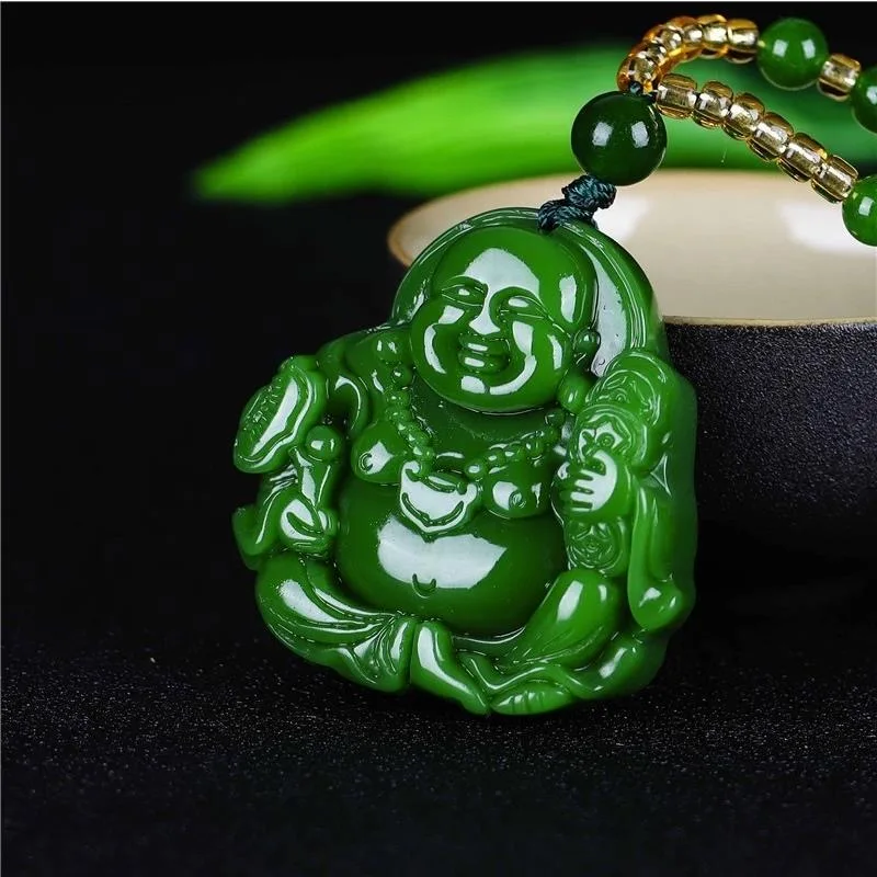 Cinese Verde Giada Buddha Mait - Men Accessories Jewelry recensione e prezzo