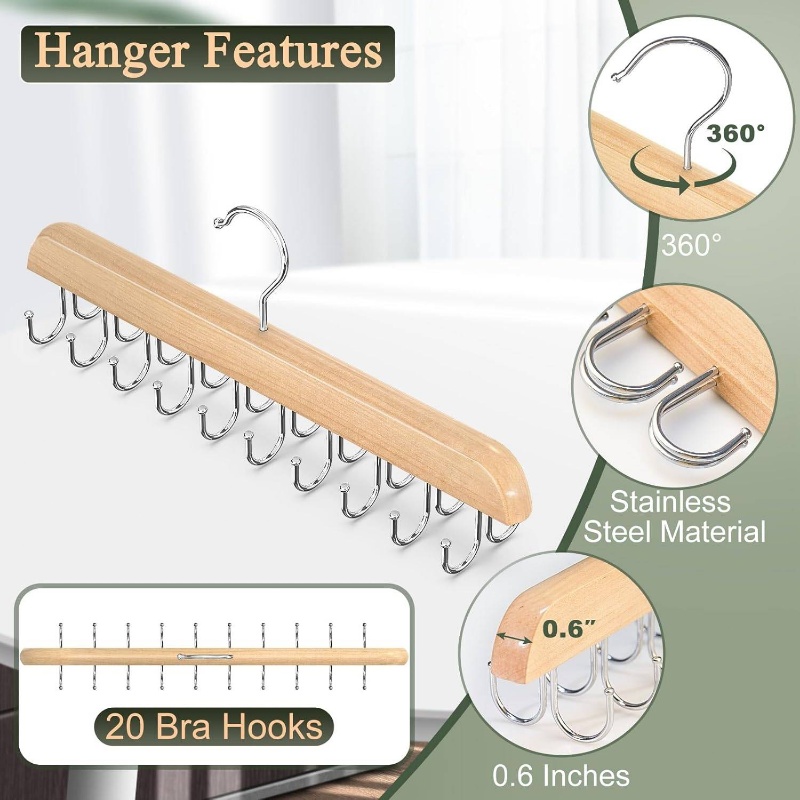 Appendiabiti in legno Portacra - Men'S Accessories Wardrobe recensione e prezzo