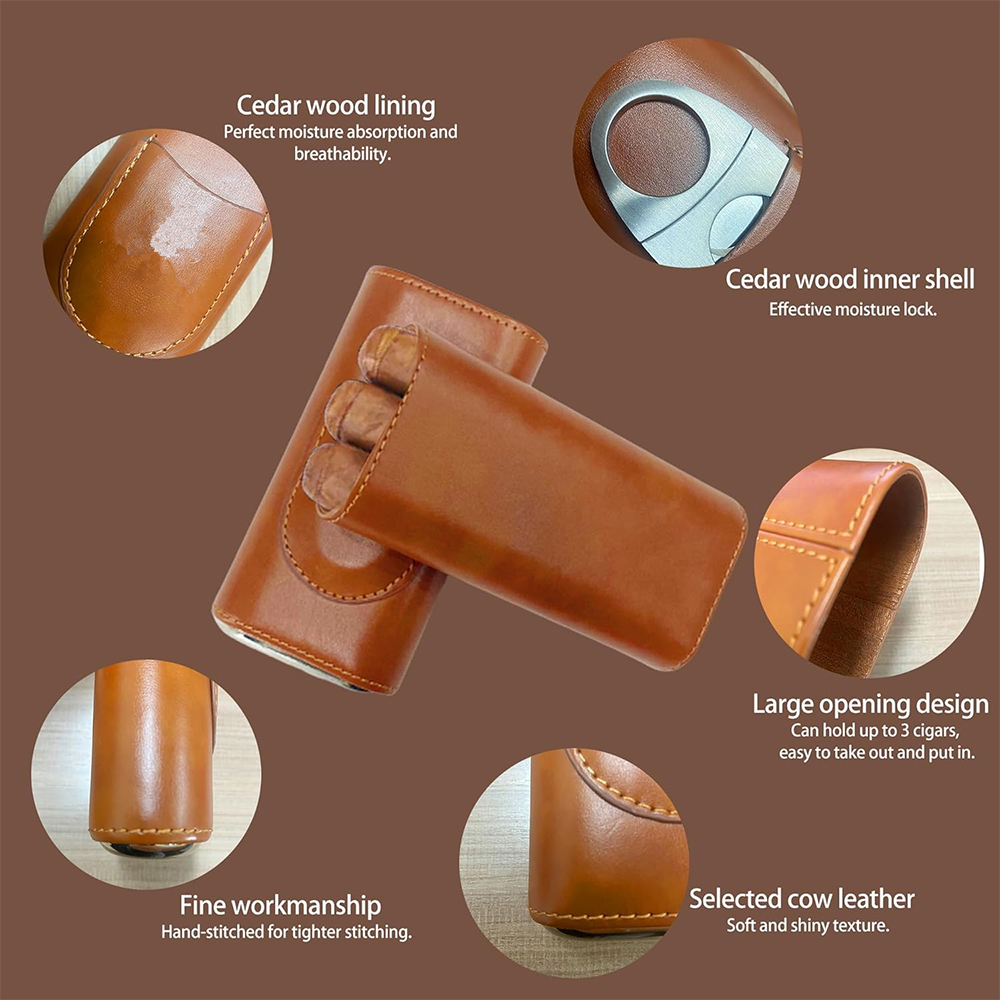 LMETJMA Portasigari in Pelle a - Cigar Cutter Set recensione e prezzo