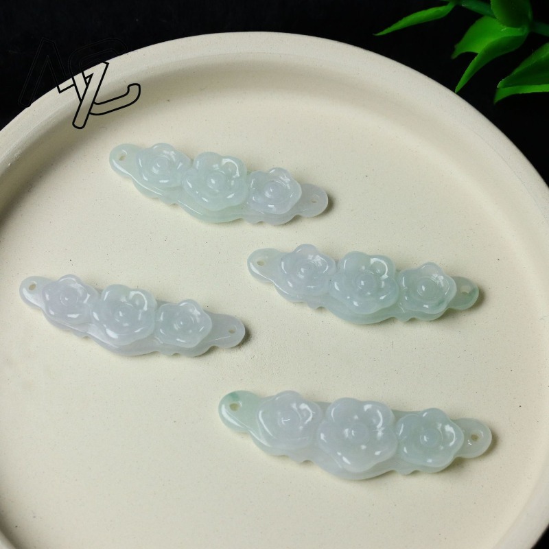 1 Pezzo Fiore in Giada Natural - Men Accessories Jewelry recensione e prezzo