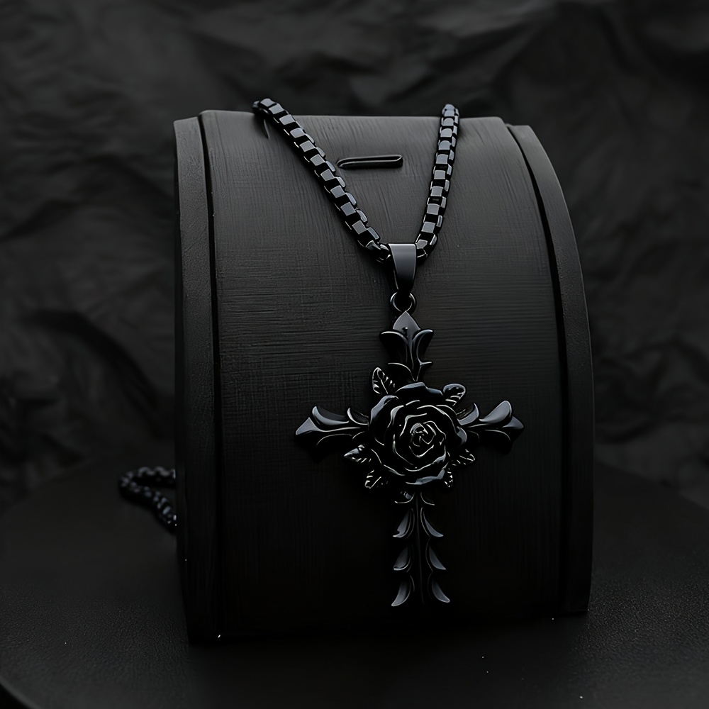 1Pz Collana con Ciondolo a Cro - Men Accessories Ring And Bracelet recensione e prezzo