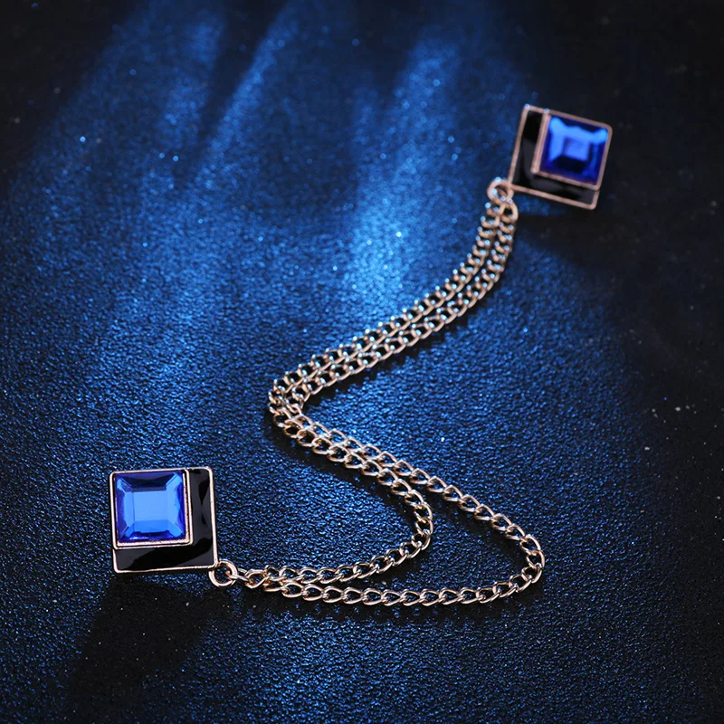 Spilla con Catena di Cristalli - Men Accessories Brooch recensione e prezzo
