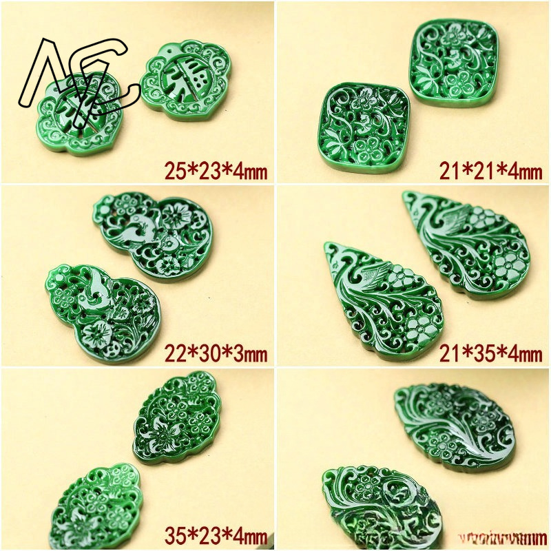 2 Pezzi DIY Smeraldo Verde Nat - Men Accessories Jewelry recensione e prezzo