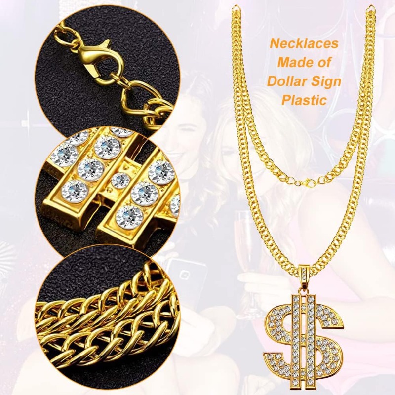 Kit costume hip hop da 5 pezzi - Men Accessories Ring And Bracelet recensione e prezzo