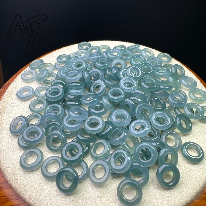 10 pz Una Giada Verde Blu Anel - Men Accessories Ring And Bracelet recensione e prezzo